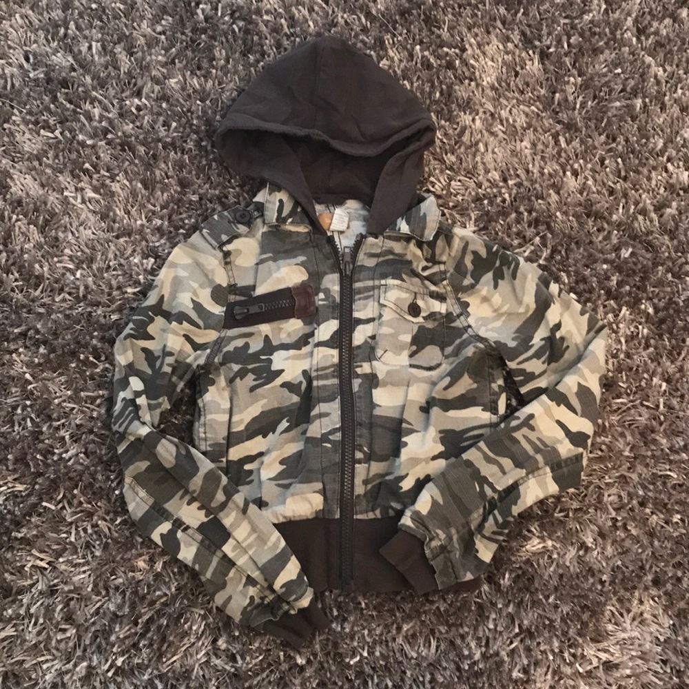 Gray Camo Hoodie